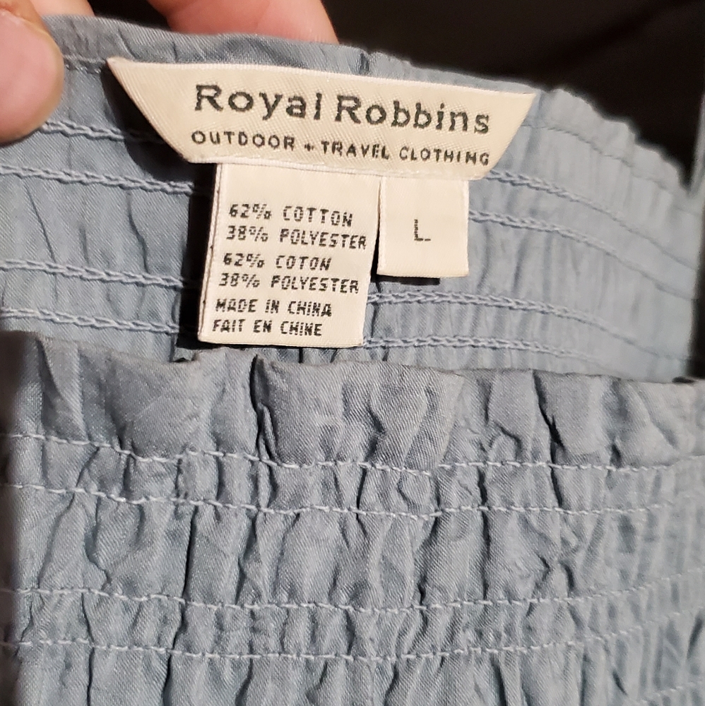 EUC Royal Robbins chambray? Tube top - Picture 2 of 5